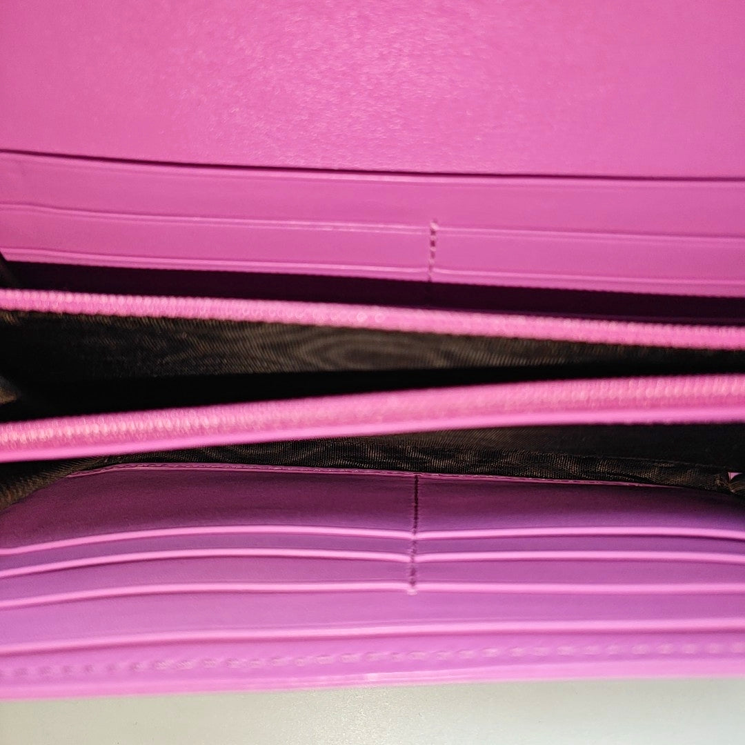 GG Marmont Super Mini Quilted Calfskin Pink Wallet