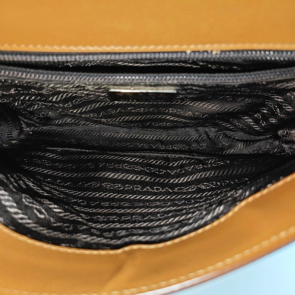 Calfskin Shoulder Bag Brown