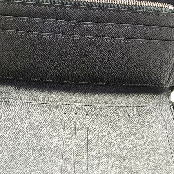 ZIPPY Damier Graphite Coated Canvas Gray