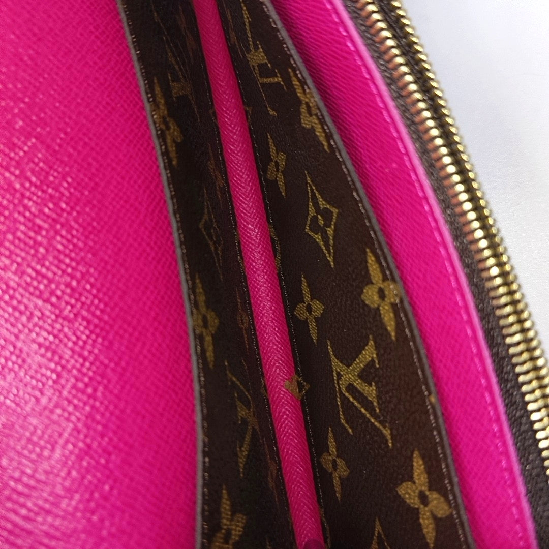 EMILIE Monogram Coated Canvas Brown Wallet