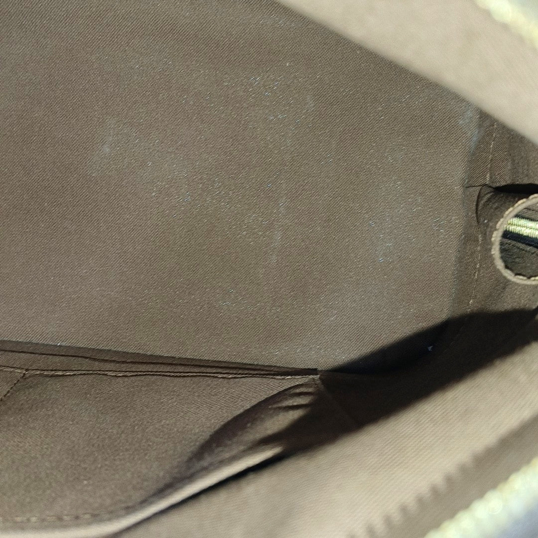 ALMA MM Monogram Coated Canvas Brown