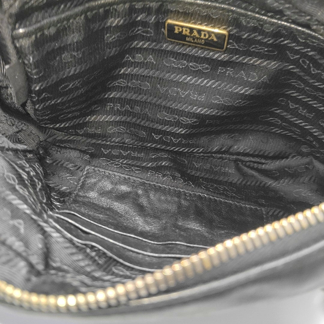 Nylon Shoulder Bag Black