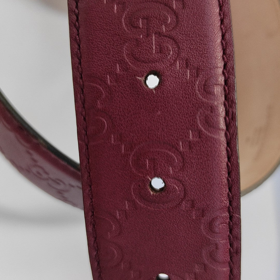 Leather Belt Purple