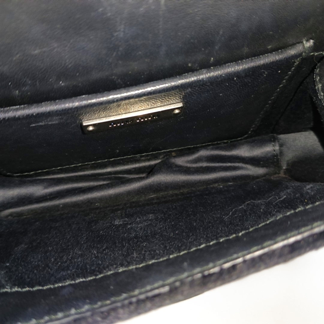 Fabric Shoulder Bag Black