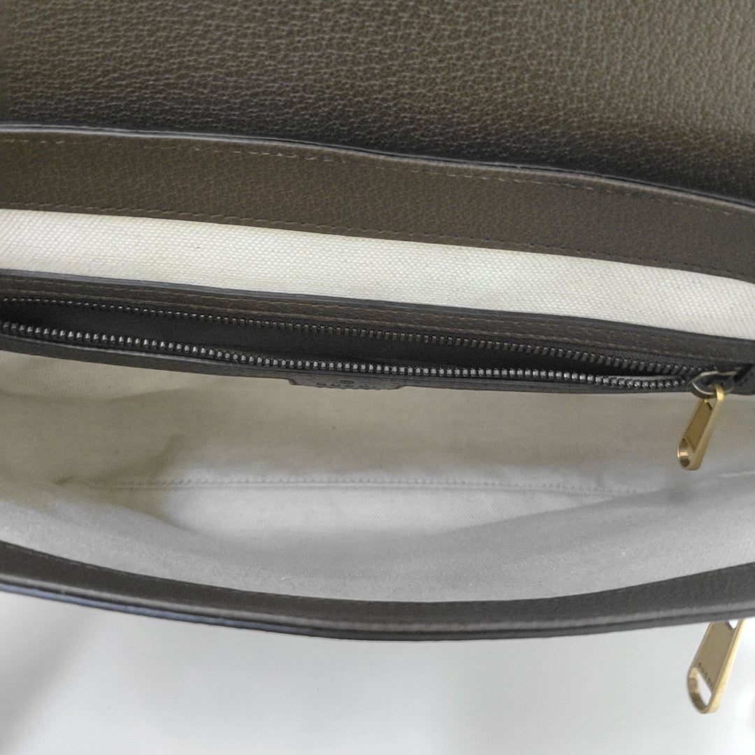 Ophidia Small Monogram Coated Canvas Beige