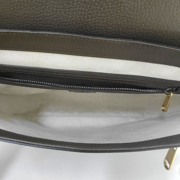 Ophidia Small Monogram Coated Canvas Beige