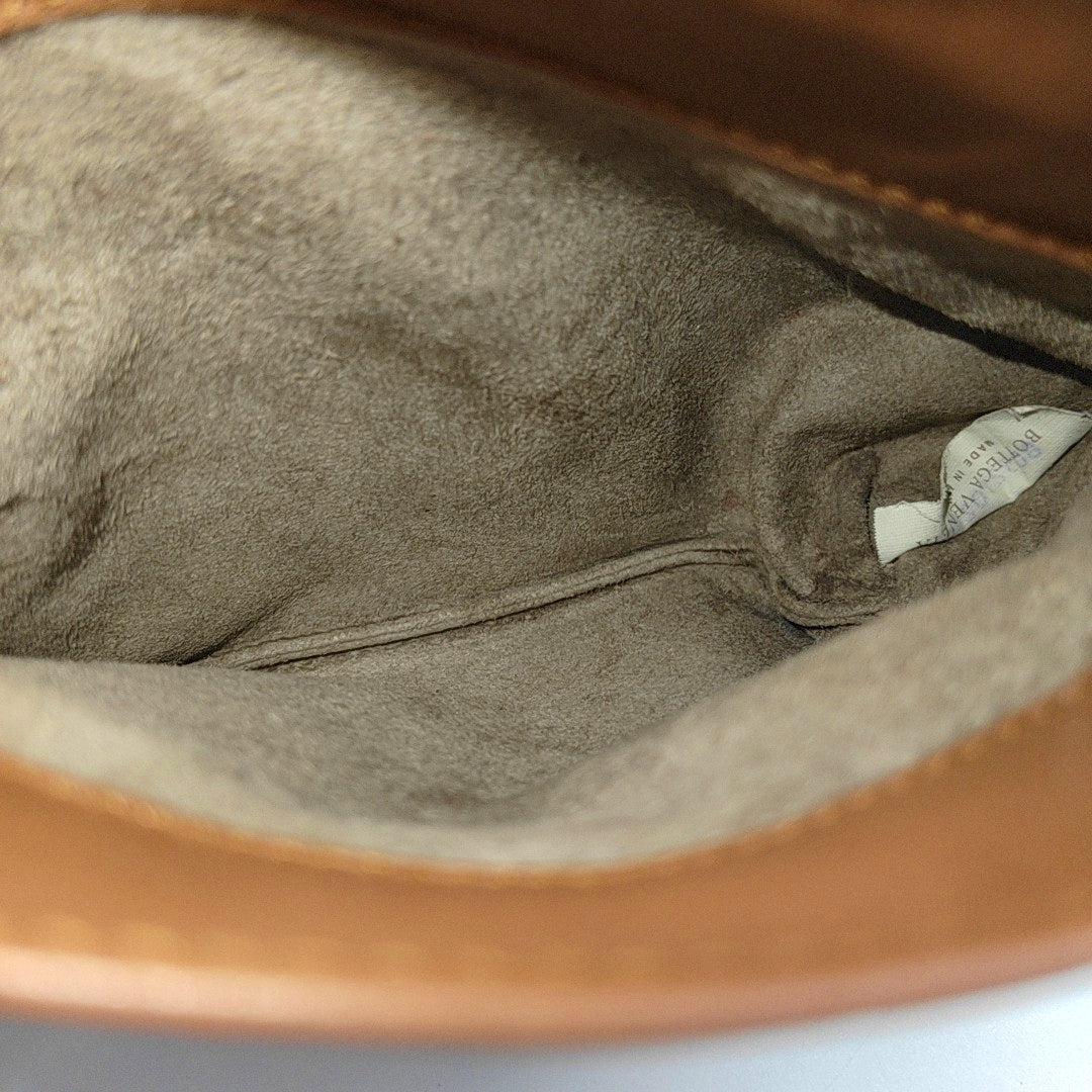 Lambskin Shoulder Bag Brown