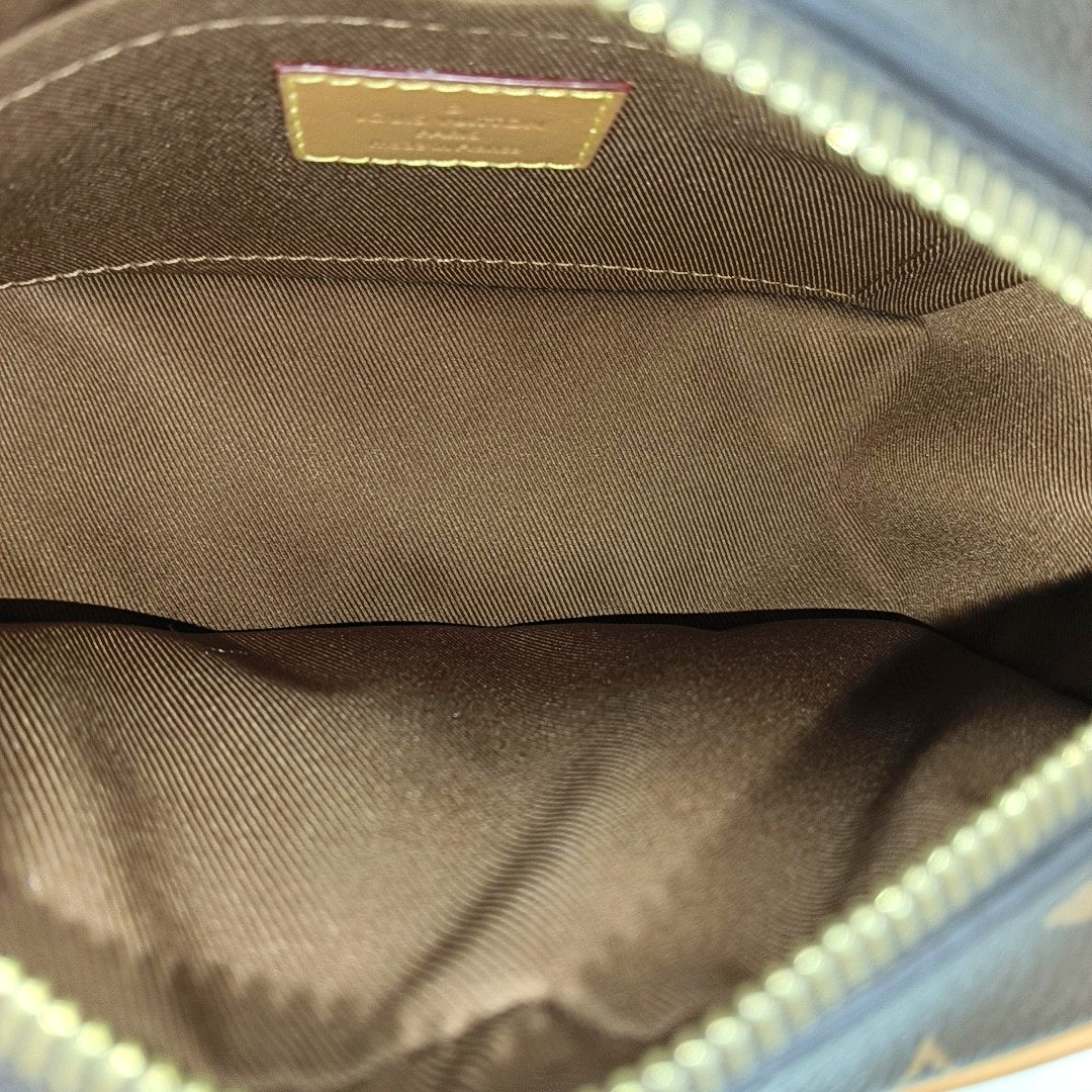 SOFT TRUNK Mini Monogram Coated Canvas Brown