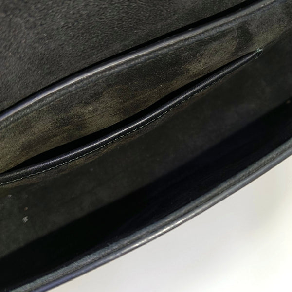 Calfskin Top Handle Bag Black