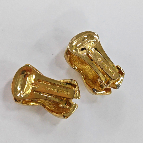 Metal Gold Clip On Earrings