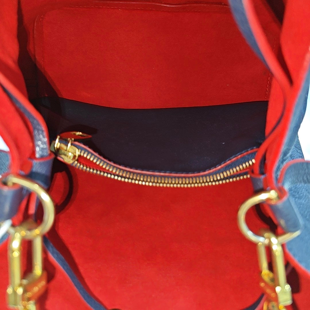 NÉONOÉ MM Calfskin Blue