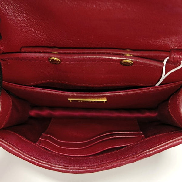 Quilted Lambskin Crossbody Bag Red