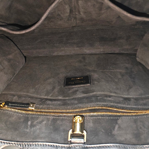 Cannage Calfskin Tote Bag Medium Black