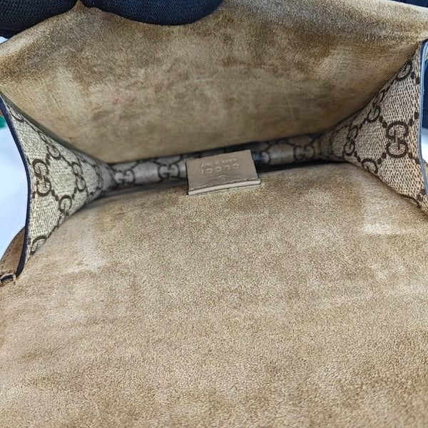 Dionysus Mini Monogram Coated Canvas Beige