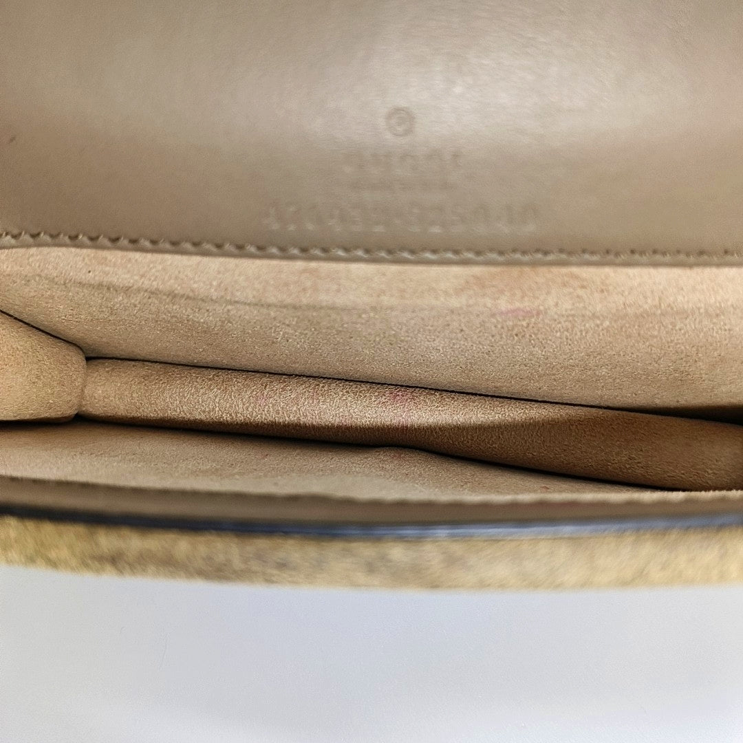 Dionysus Super Mini Monogram Coated Canvas Beige