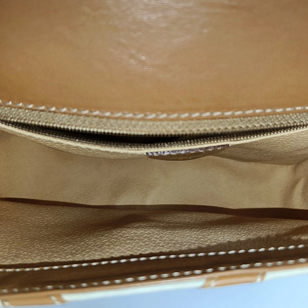 Quilted Calfskin Shoulder Bag Beige