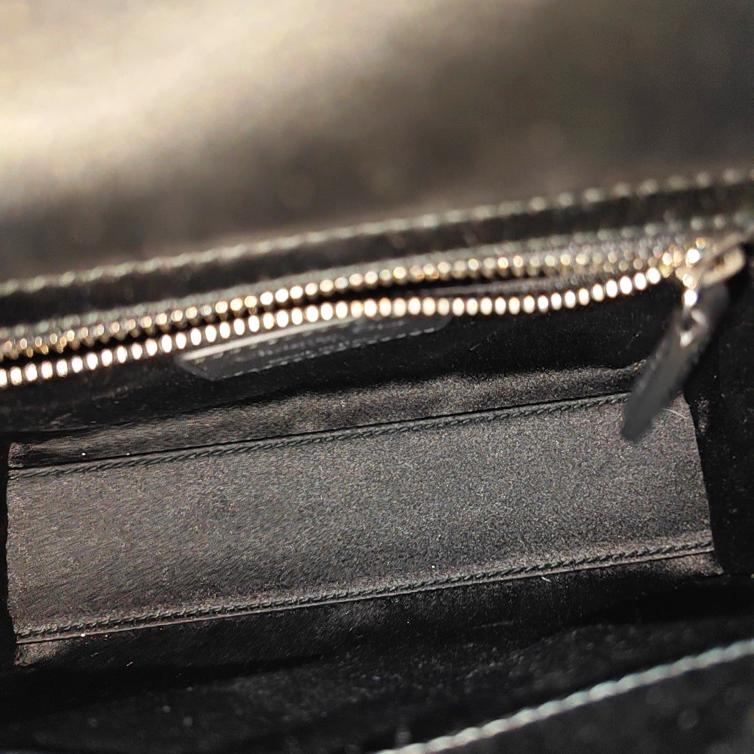 Lady Dior Mini Cannage Silk Satin Black