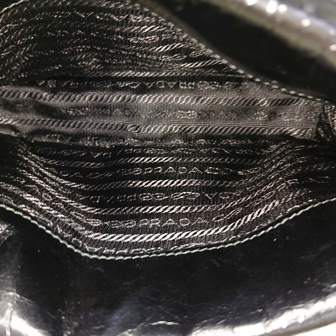 Calfskin Crossbody Bag Black