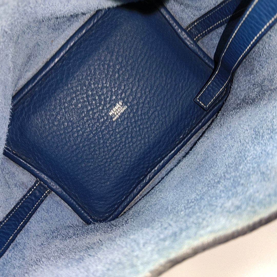 Authenticated pre-owned  Picotin 18 Clemence Blue - Bucket Bag at Looply