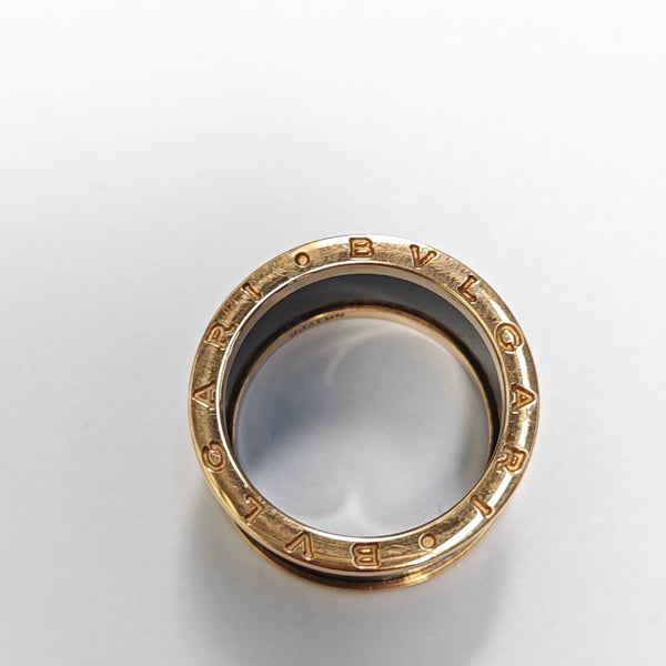 B.ZERO1 18k Rose Gold Ring EU 62