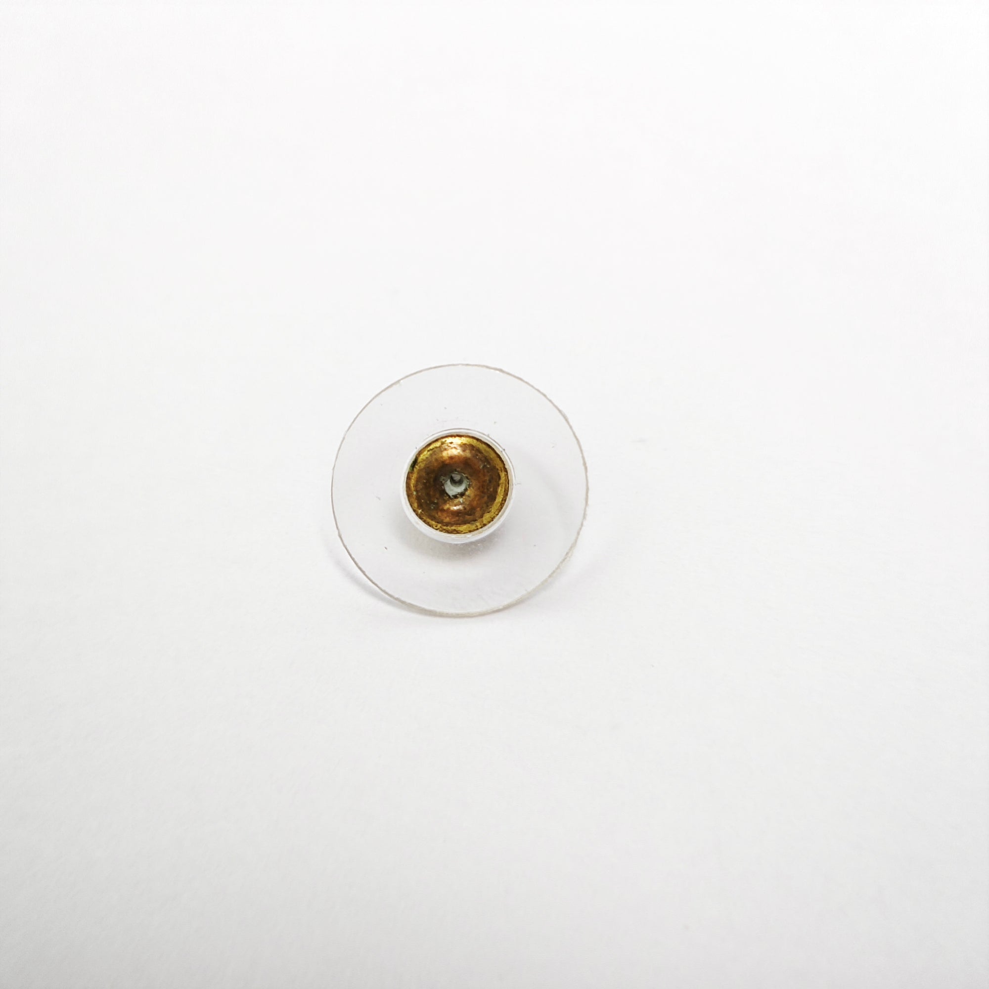 CC Logo Metal Gold Stud Earrings