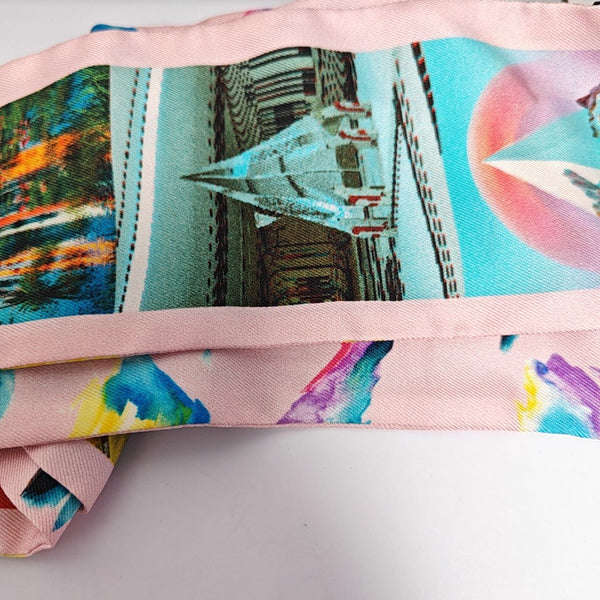 Mulberry Silk Silk Scarf Multicolor