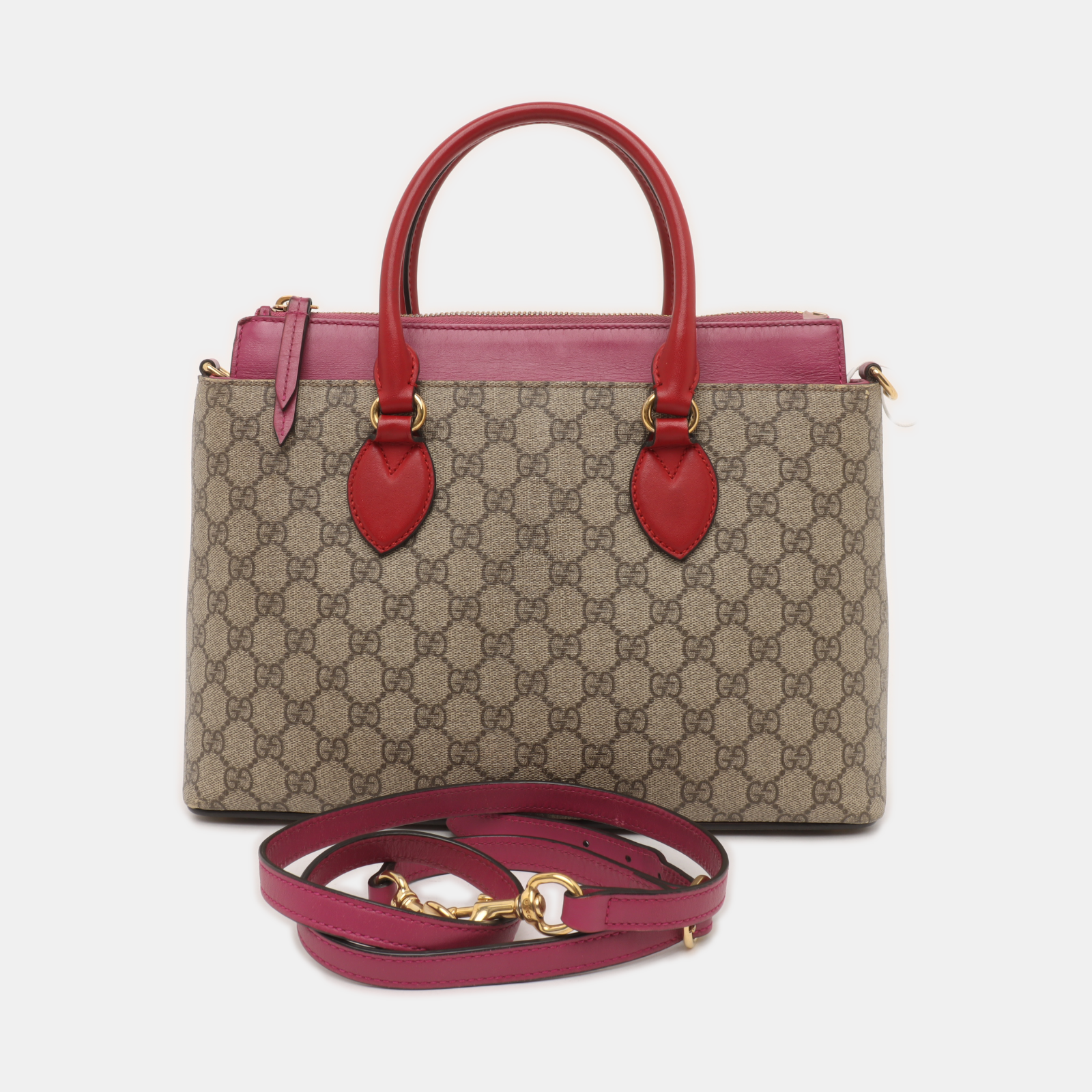 GG Blooms Monogram Coated Canvas Beige