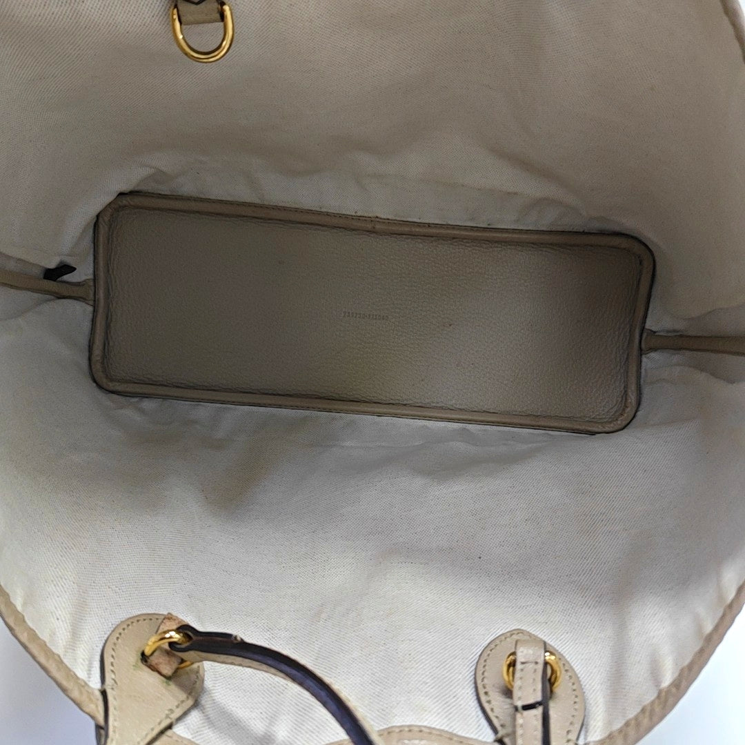 Ophidia Medium Monogram Coated Canvas Beige