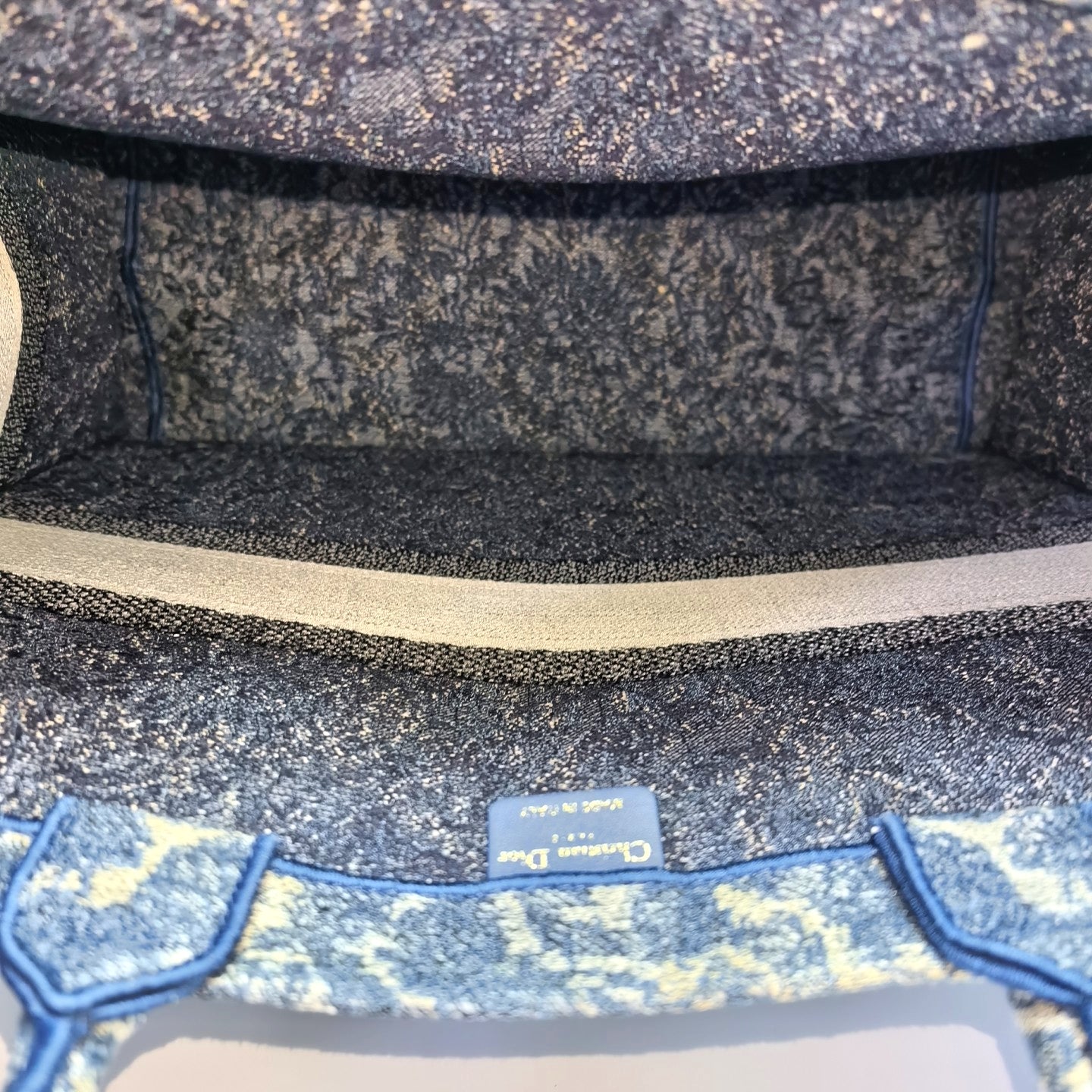 Book Tote Large Canvas Blue