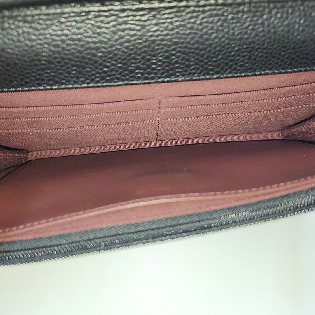 WOC Quilted Grained Calfskin Black