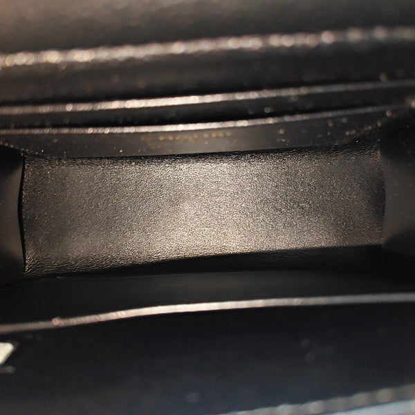 25S Quilted Grained Calfskin Black