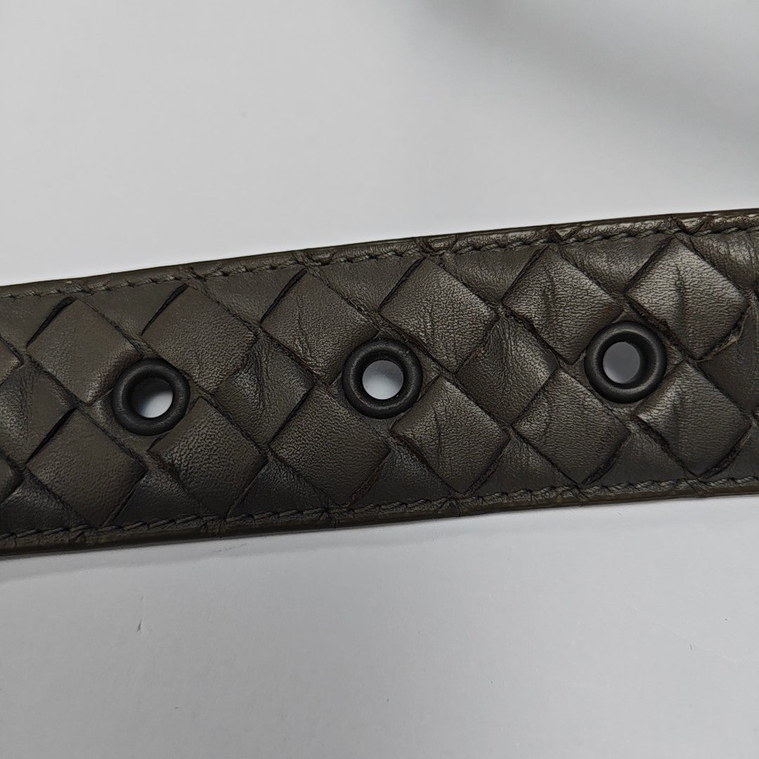 Leather Belt Gray