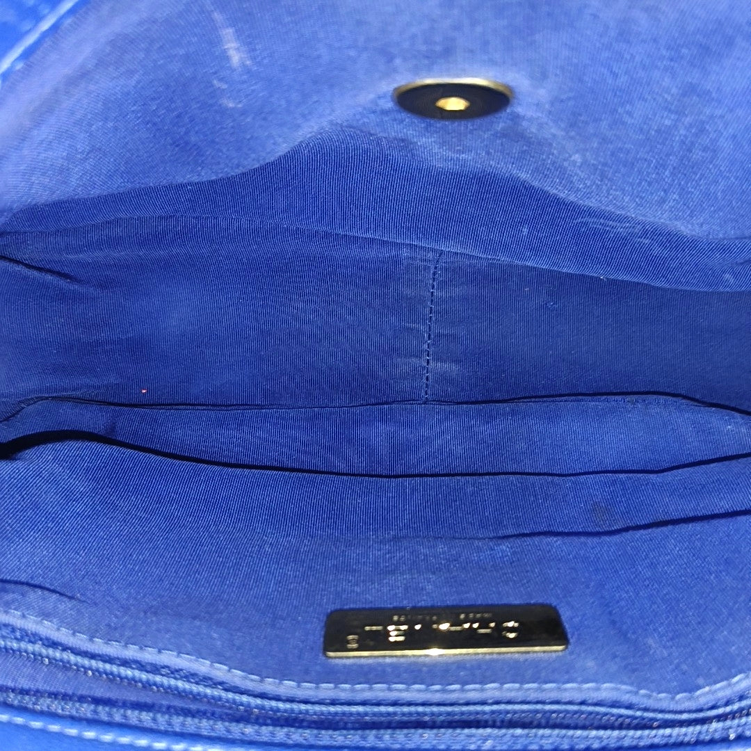 CHANEL 19 Large Quilted Lambskin Blue
