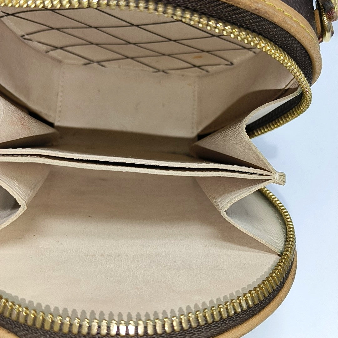 BOITE CHAPEAU Mini Monogram Coated Canvas Brown