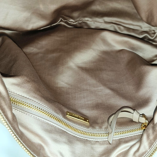 Calfskin Shoulder Bag Beige