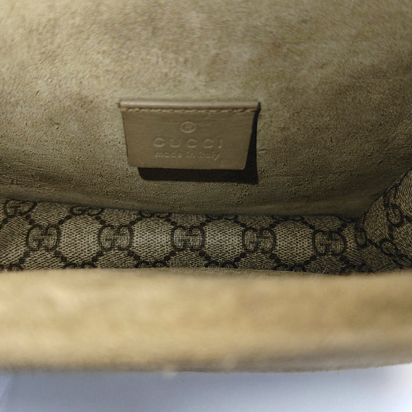 Dionysus Mini Monogram Coated Canvas Beige