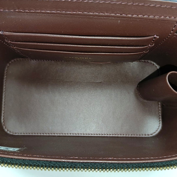 VANITY CASE Small Quilted Grained Calfskin Black