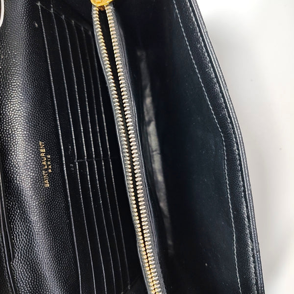 MONOGRAM Medium Chevron Calfskin Black
