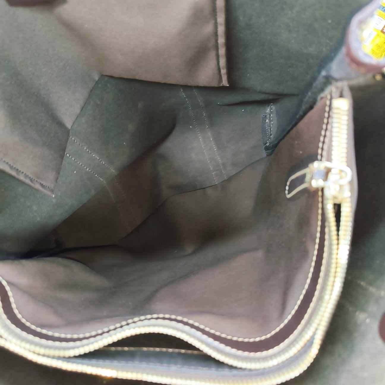 Monogram Coated Canvas Tote Bag Beige