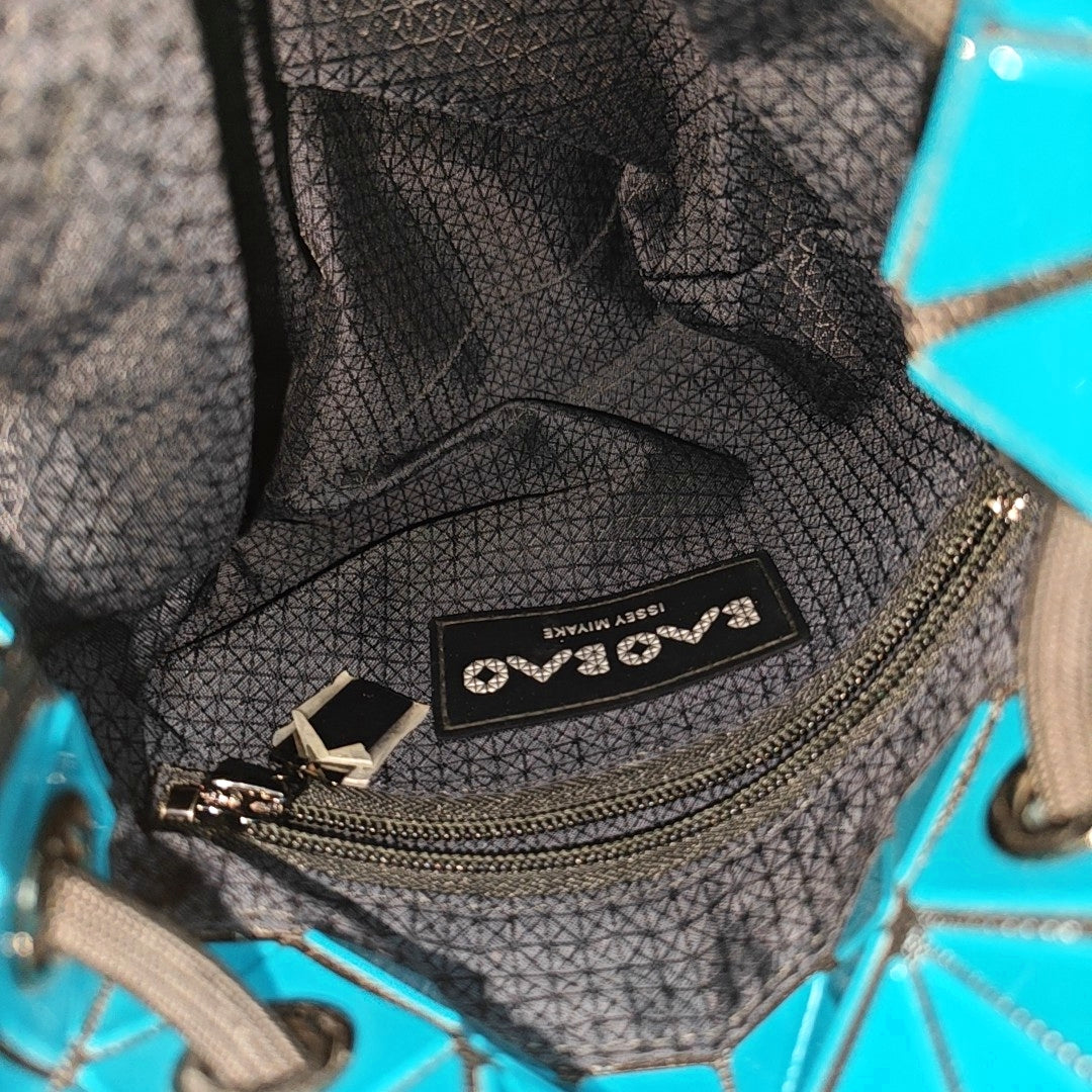 Special Material Top Handle Bag Blue