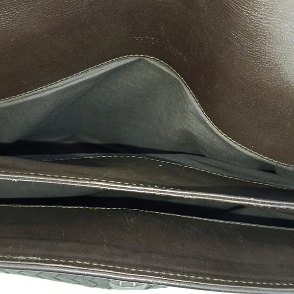 Calfskin Top Handle Bag Brown