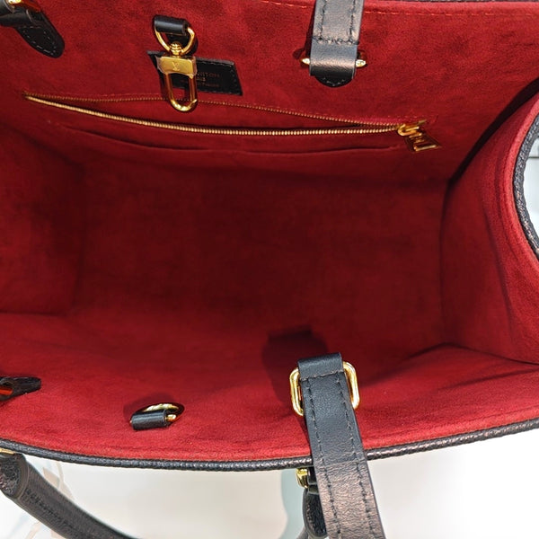 ONTHEGO MM Monogram Calfskin Black