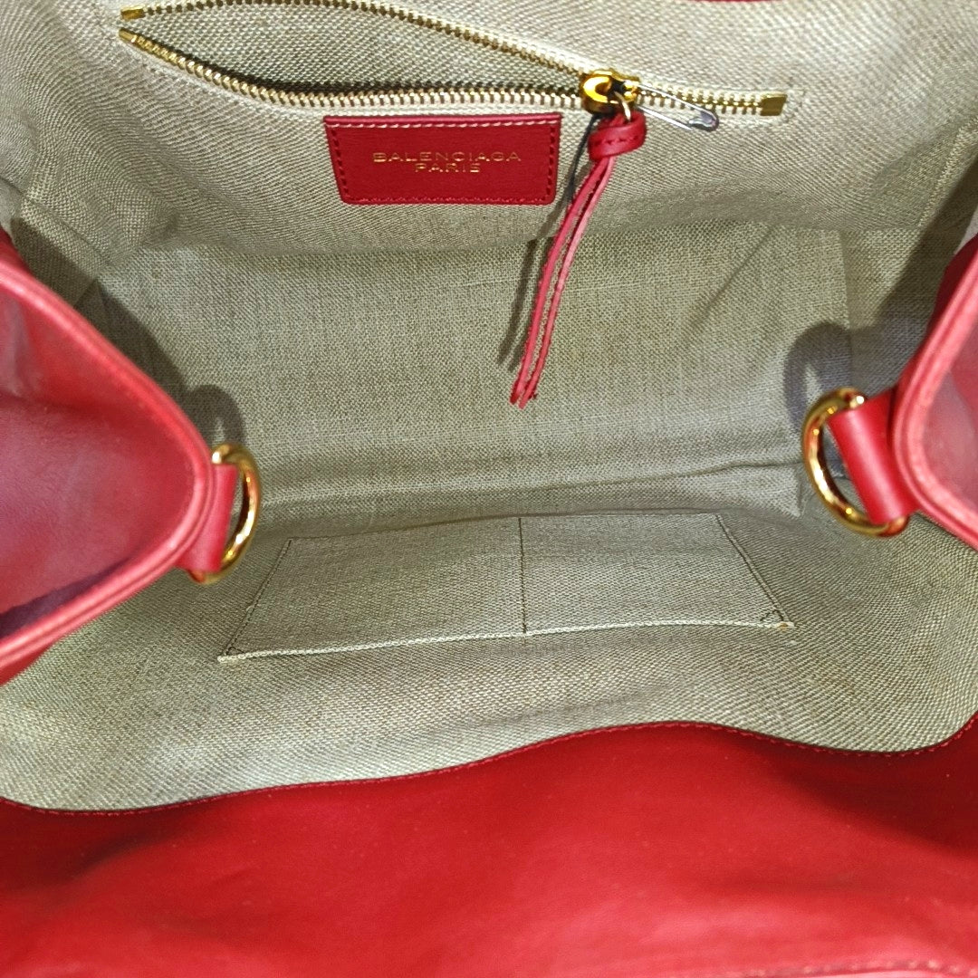 Padlock Work Calfskin Red