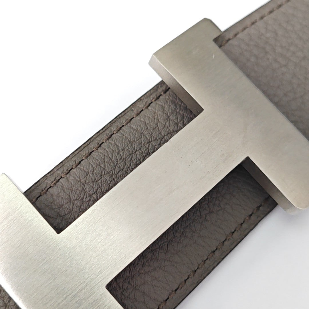 Leather Belt Gray