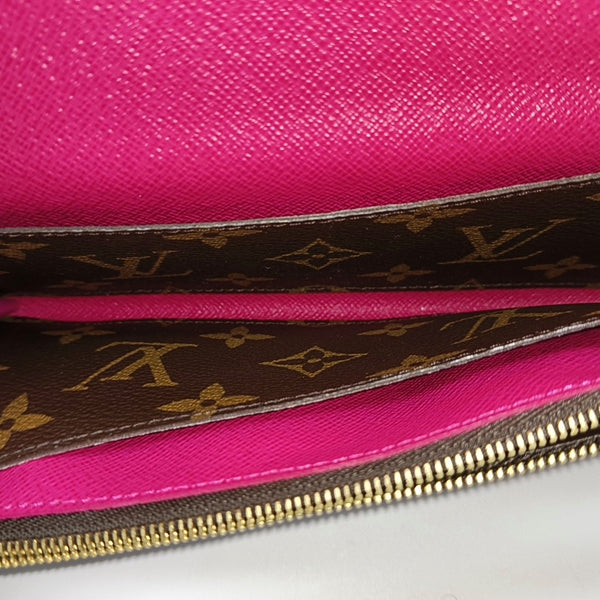 EMILIE Monogram Coated Canvas Brown Wallet