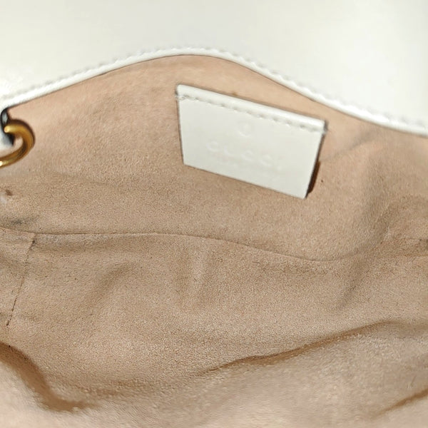 GG Marmont Mini Quilted Calfskin White
