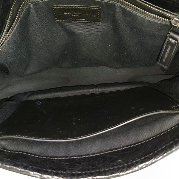 NIKI Medium Chevron Calfskin Black