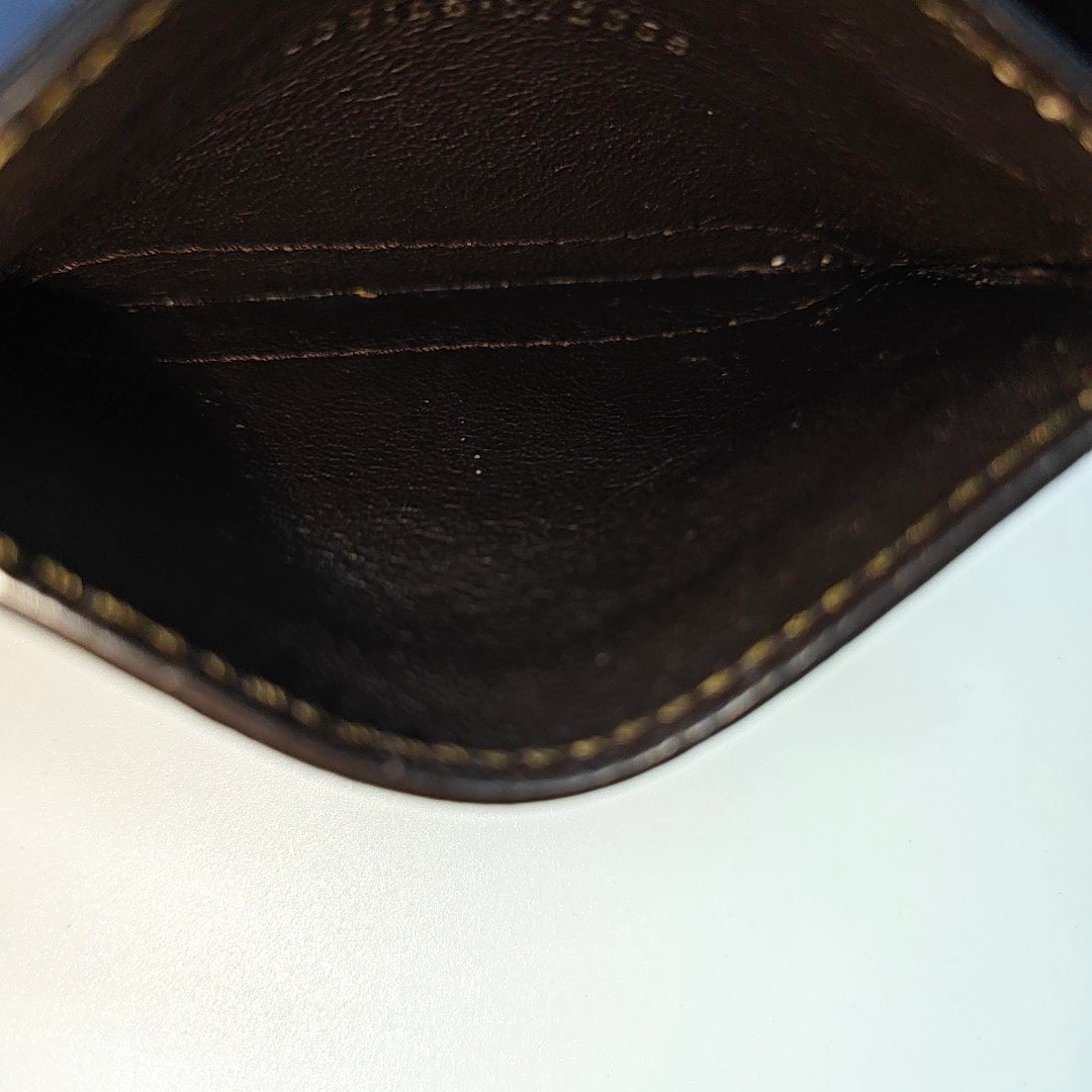 Monogram Coated Canvas Card Holder Brown