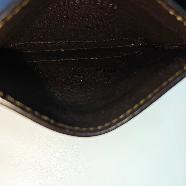 Monogram Coated Canvas Card Holder Brown