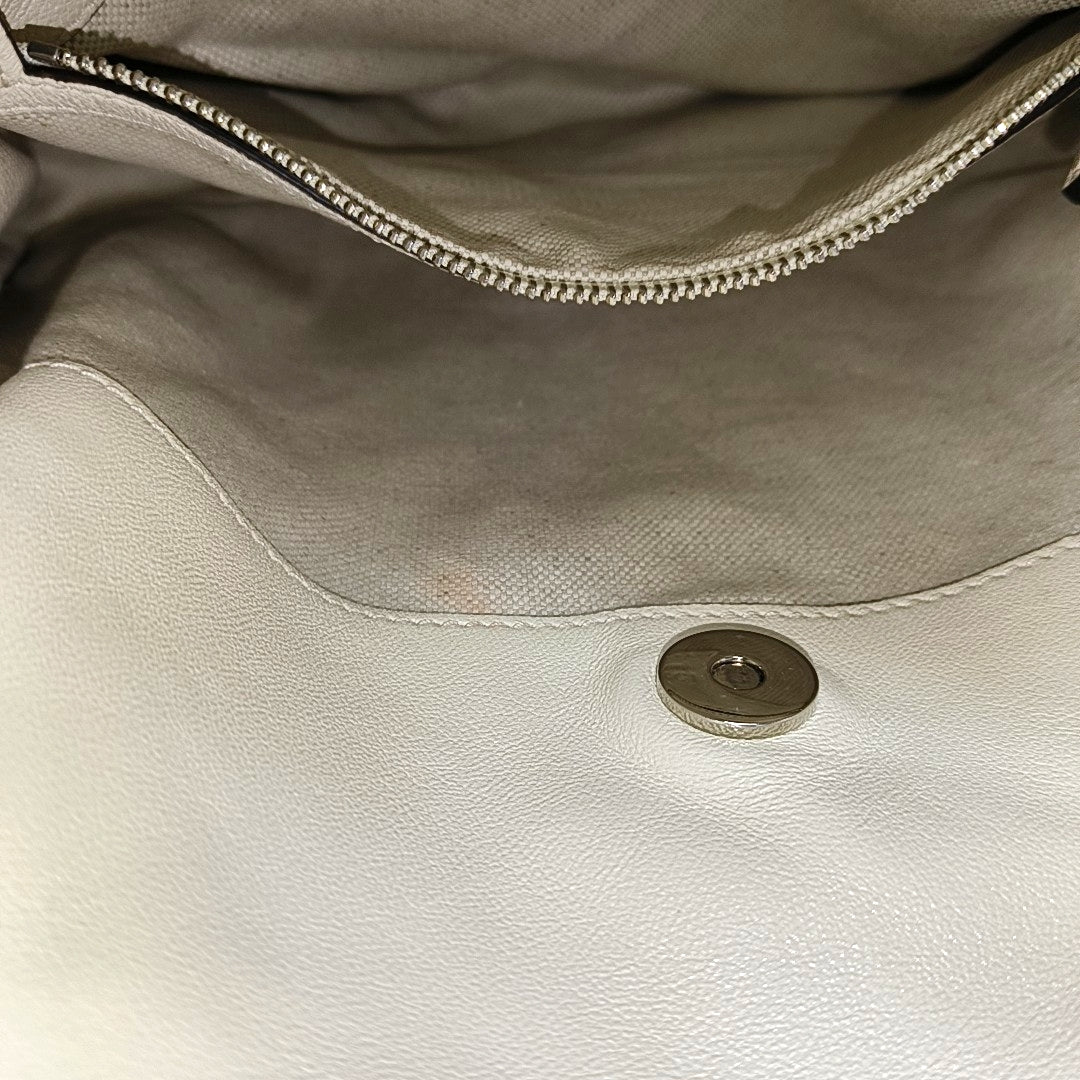 Quilted Calfskin White